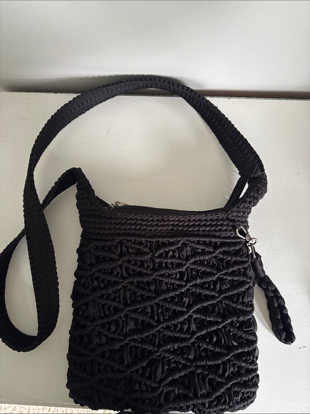 The Sak macrame Crossbody Bag